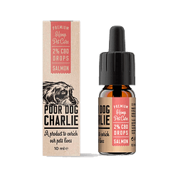 Gotas CBD Cão 2% Sabor Amendoim (10ml) Pharma Hemp Poor Dog Charlie